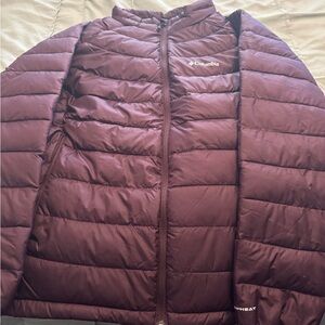 Columbia Maroon Puffer Jacket